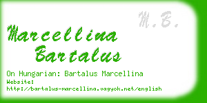 marcellina bartalus business card